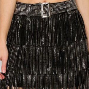 Black Sequin Skirt